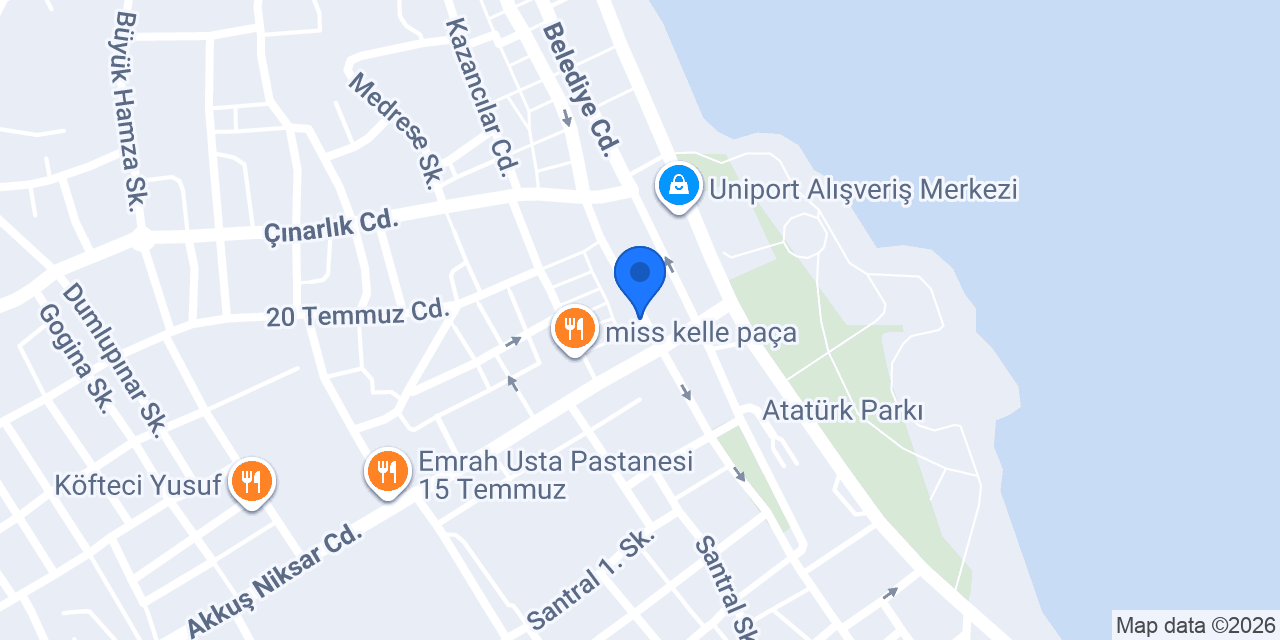 QNB Ünye Şubesi konumu