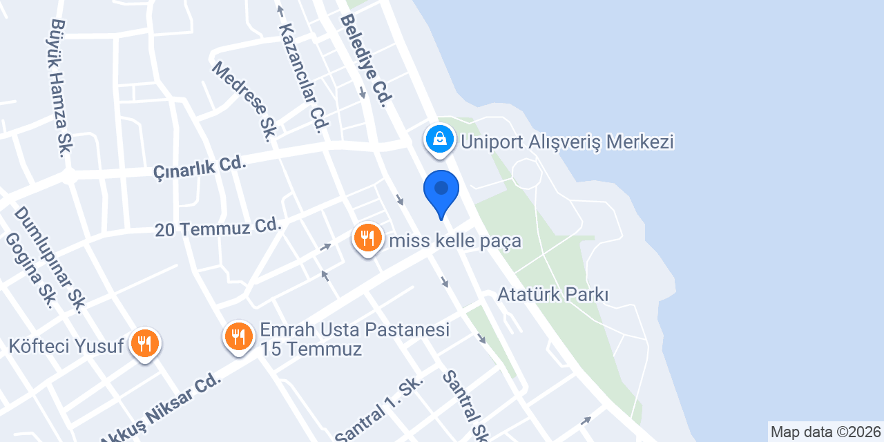 Halkbank Ünye Şubesi konumu
