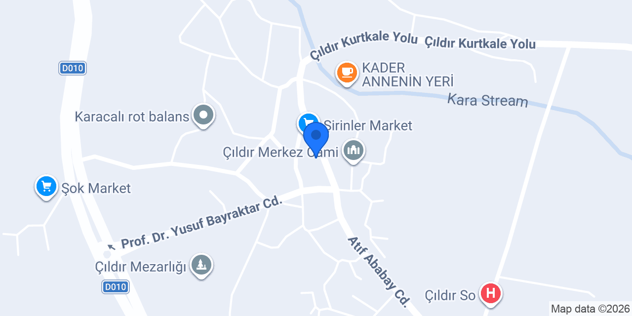 ÇILDIR SEZGİN TAKSİ konumu