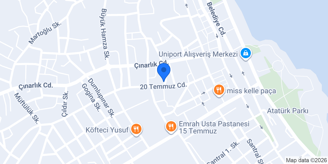 Kelebek Kız Pansiyonu konumu