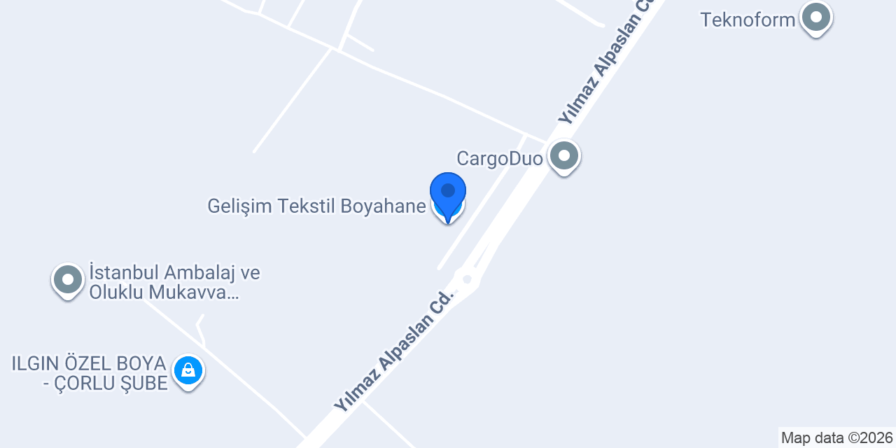 Gelişim Tekstil Boyahane konumu
