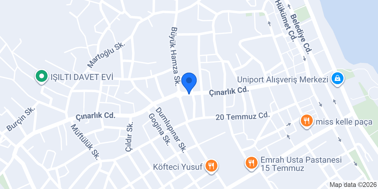 Mavi Kösk konumu