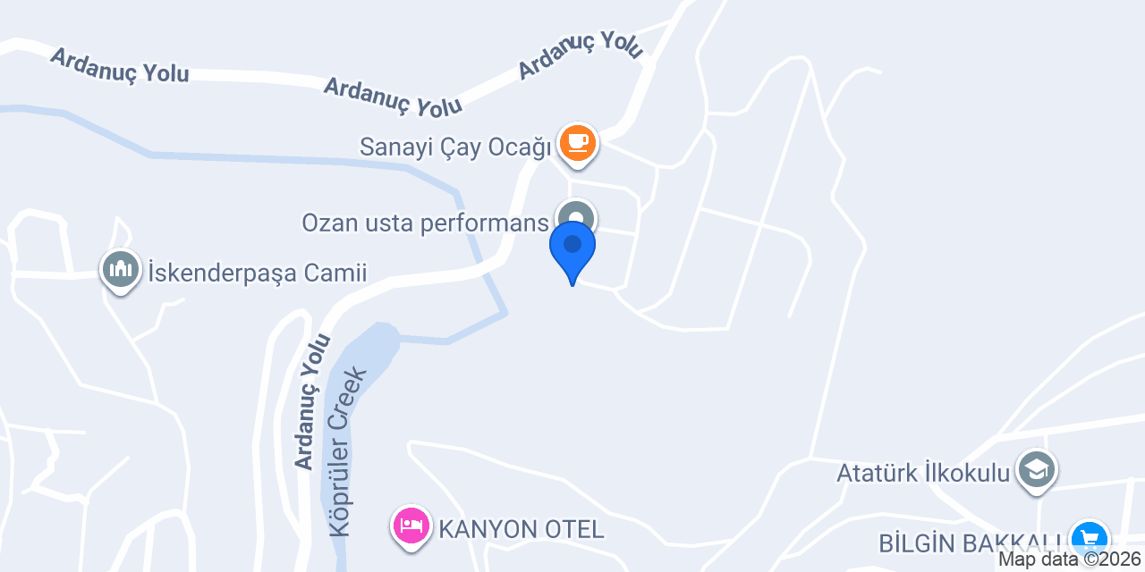 Gürdal Mermer Ardanuç konumu
