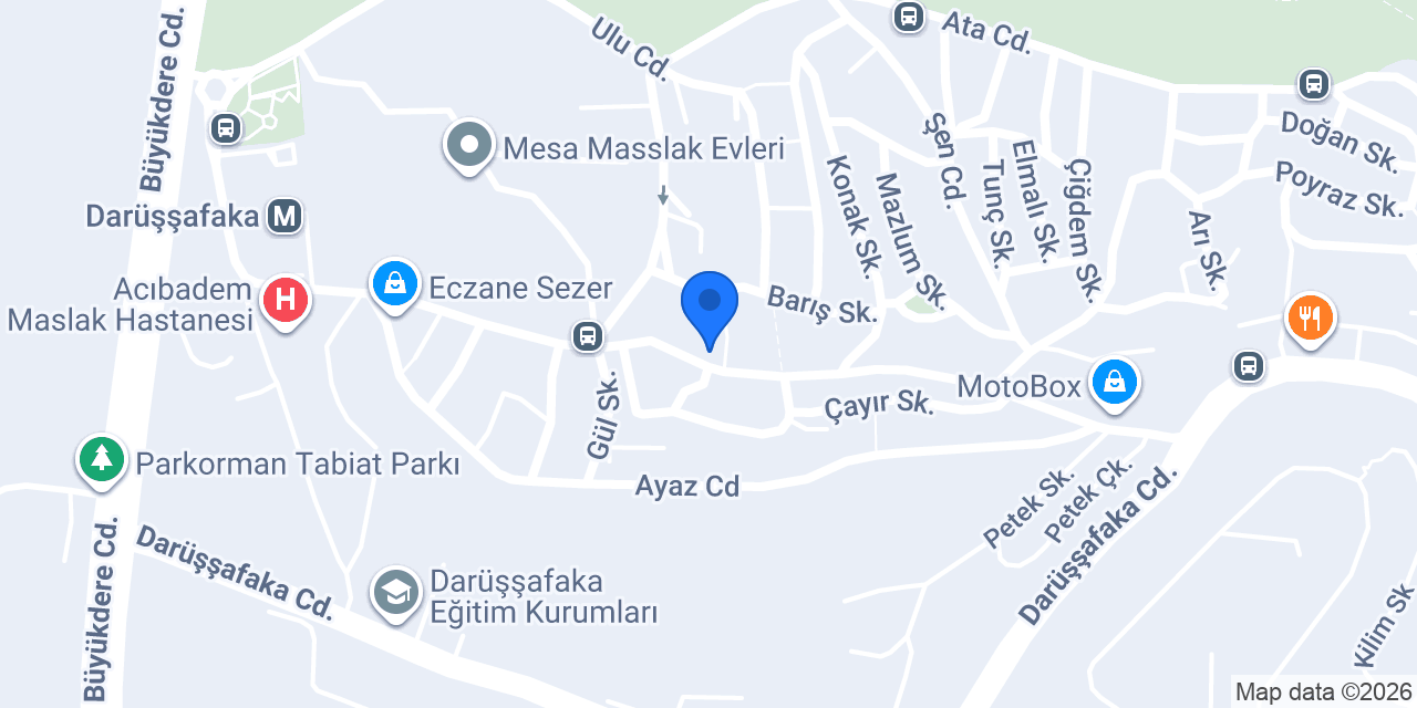 Oses Çiğ Köfte konumu