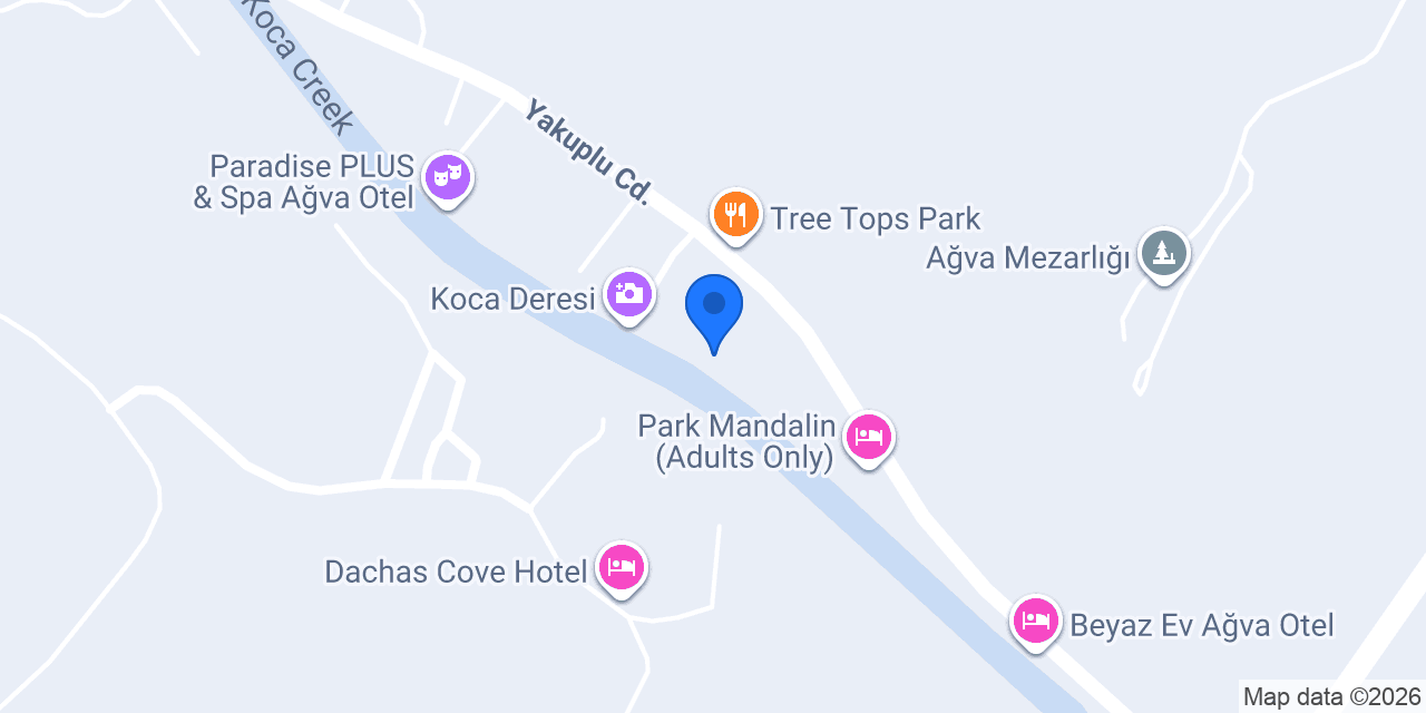 Ağva Nehir Evi Butik Hotel konumu