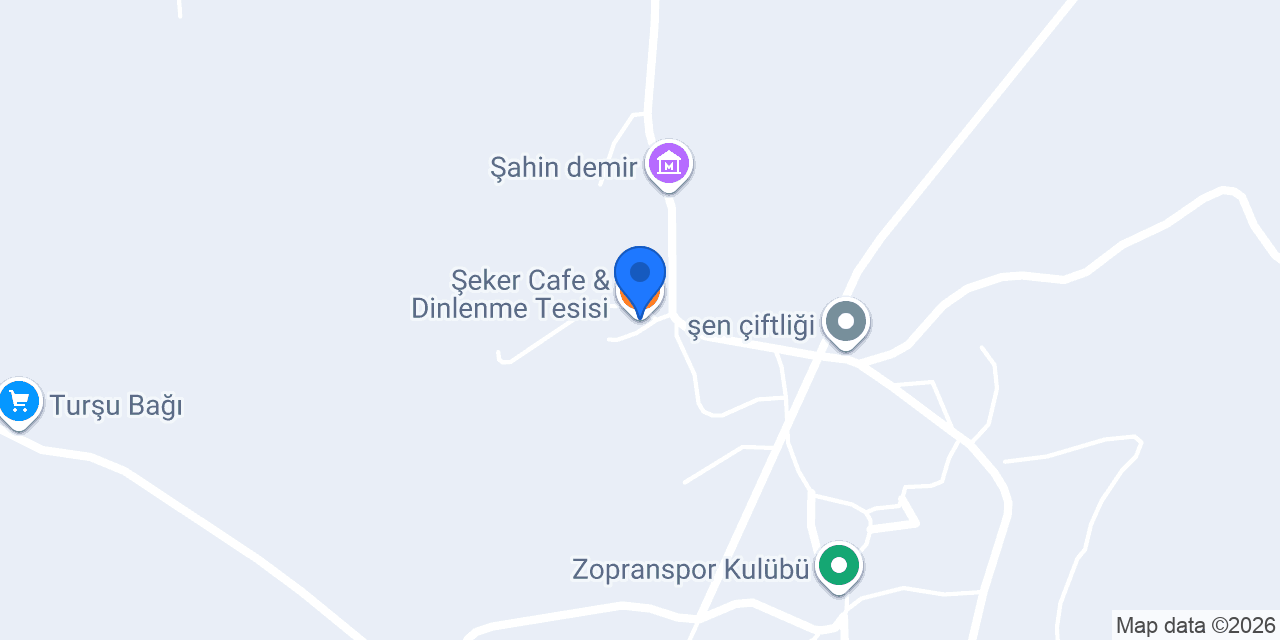 Şeker Cafe & Dinlenme Tesisi konumu
