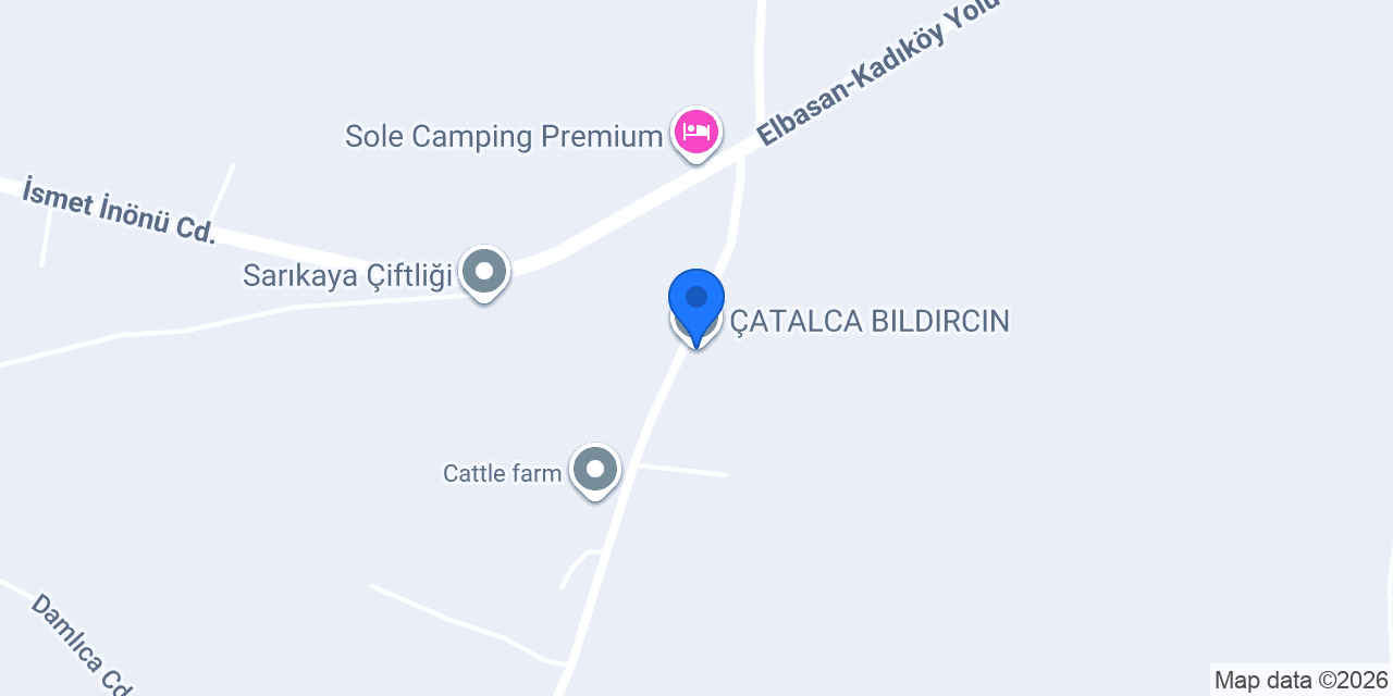 ÇATALCA BILDIRCIN konumu