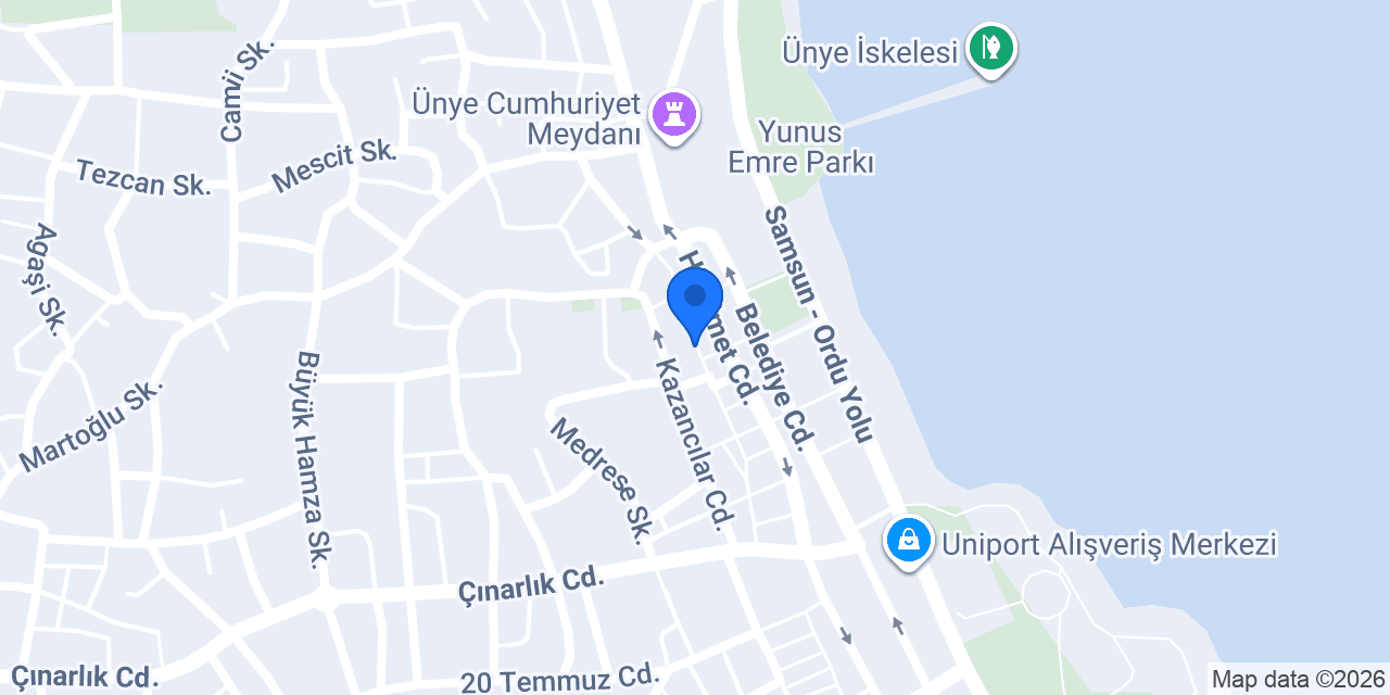 Ünye Halk Egitim Merkezi konumu