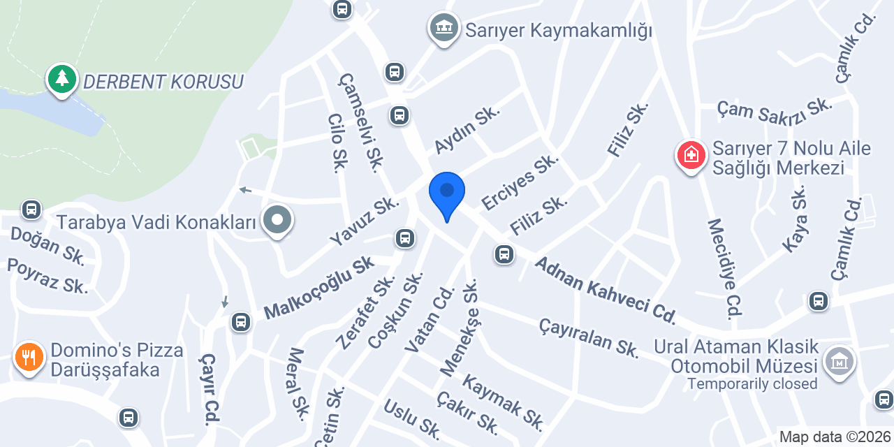 SARIYER ATÖLYE-marangoz mobilya imalat konumu