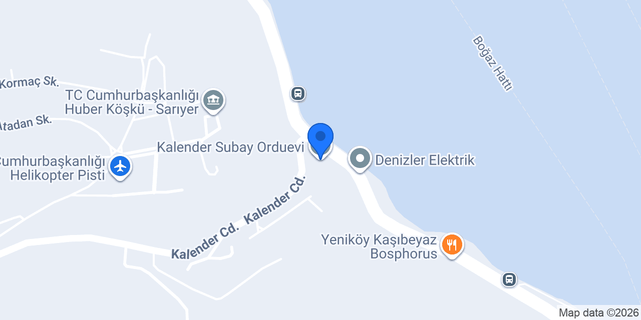 Kalender Subay Orduevi konumu