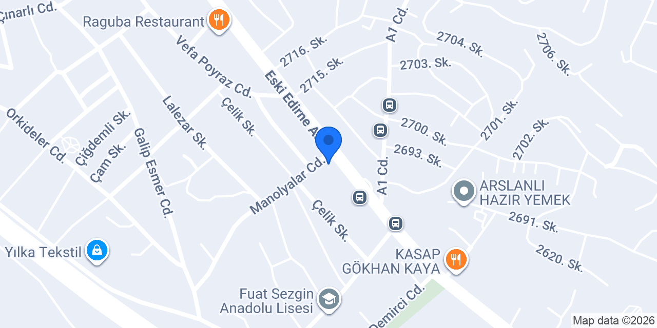Marshall - Arel Yapı Market konumu