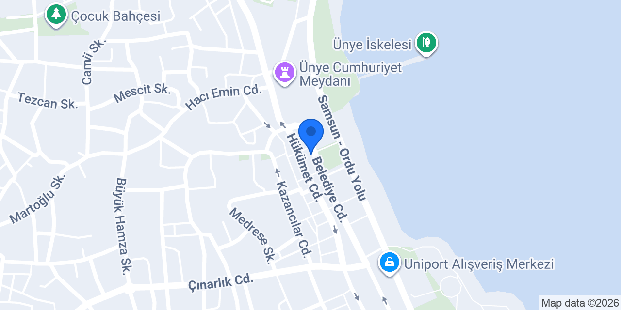 Metro Turizm-ünye Şubesi konumu