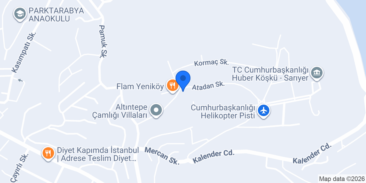 Kalender Tepe Restoran konumu
