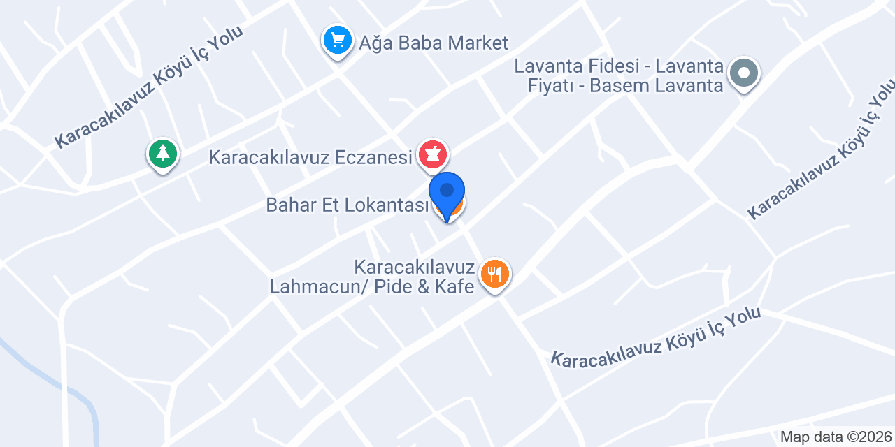 Bahar Et Lokantası konumu