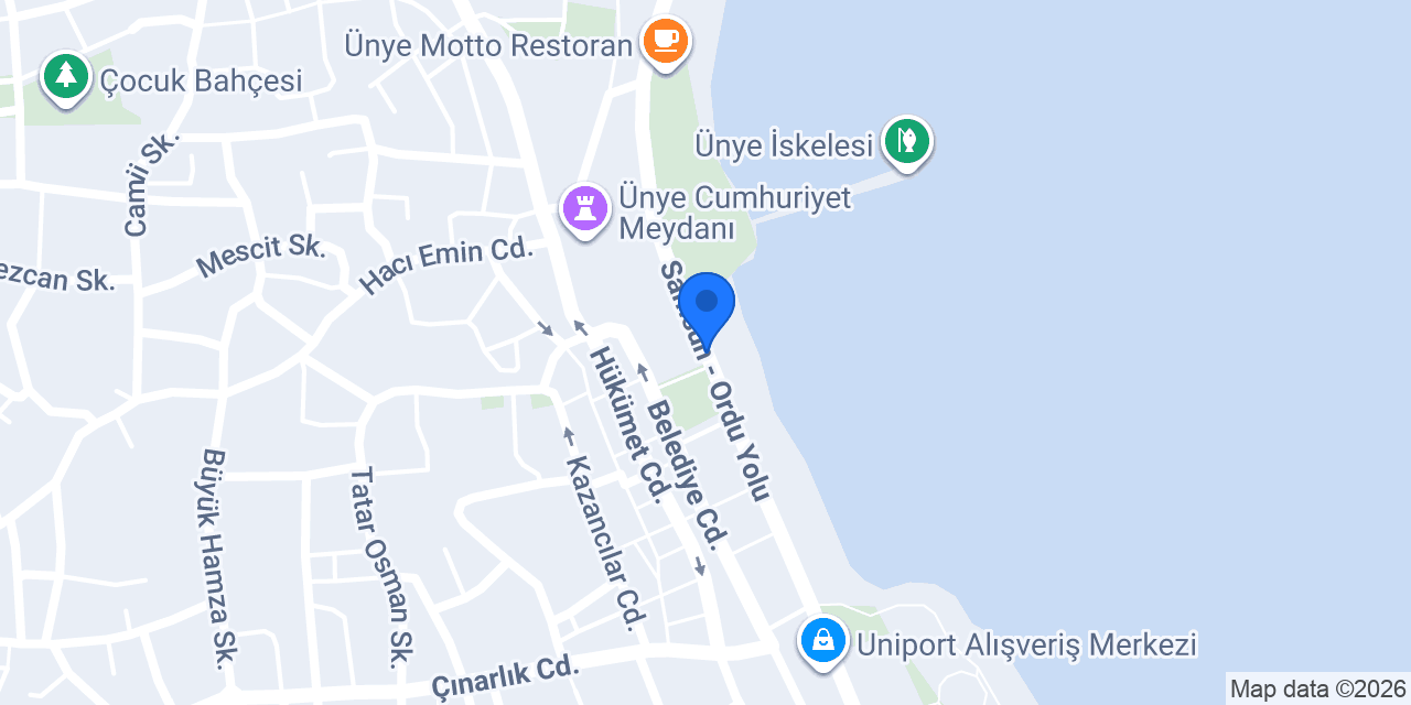 Ünye Beyaz Haber konumu