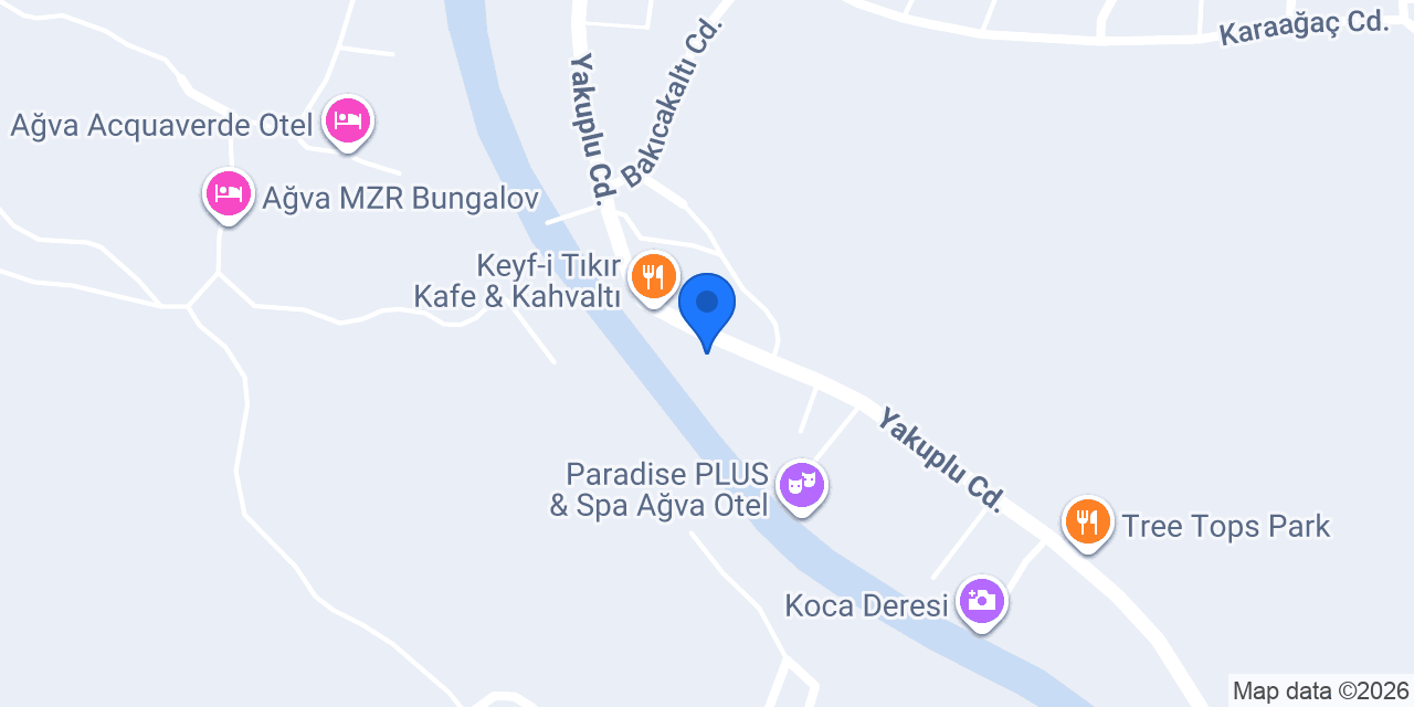 Ağva Riverpool Hotel & Restaurant konumu
