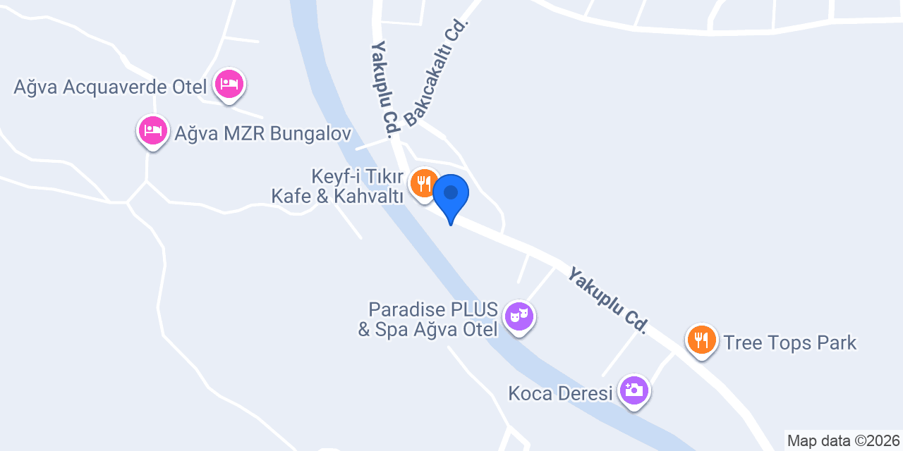 Ağva Organik Kahvaltı konumu