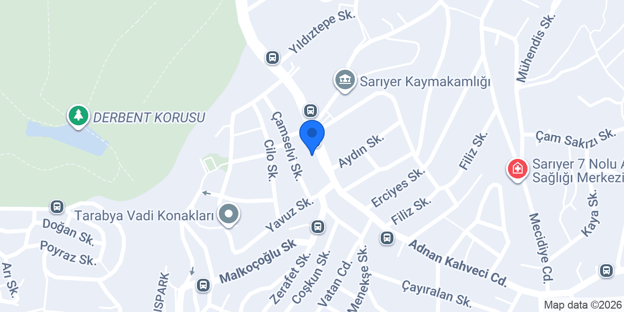 Sarıyer Pimapen konumu