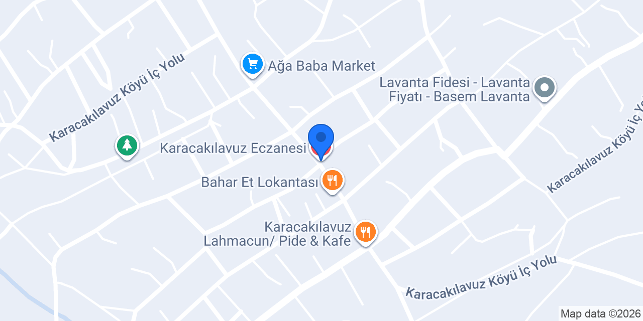 Karacakılavuz Eczanesi konumu
