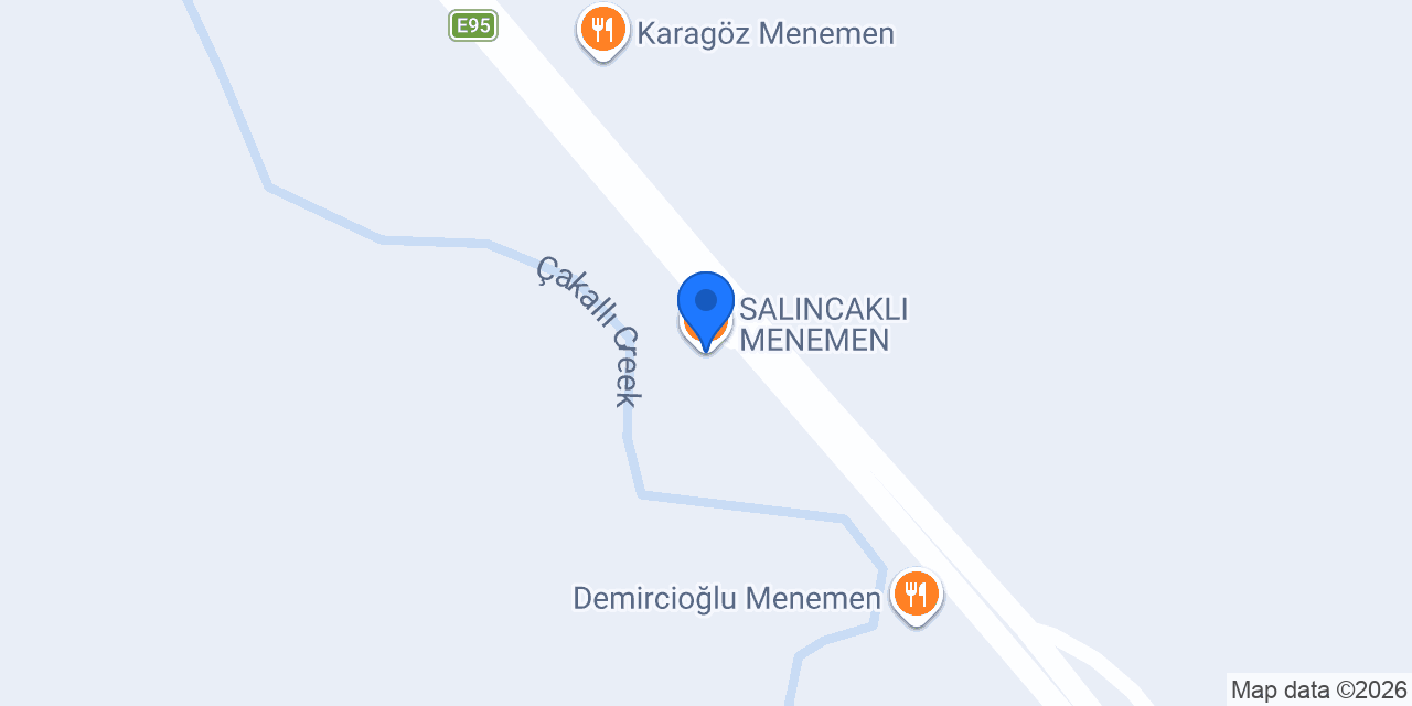 SALINCAKLI MENEMEN konumu