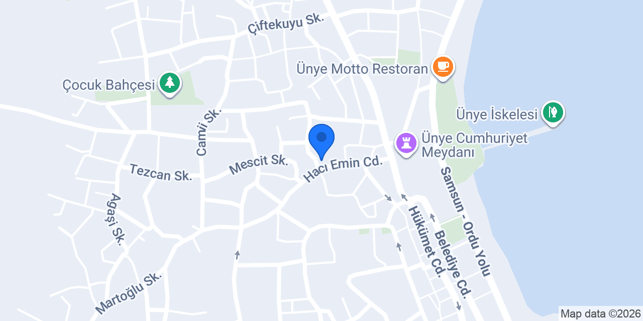 Ordu Ünye BİL Kurs konumu