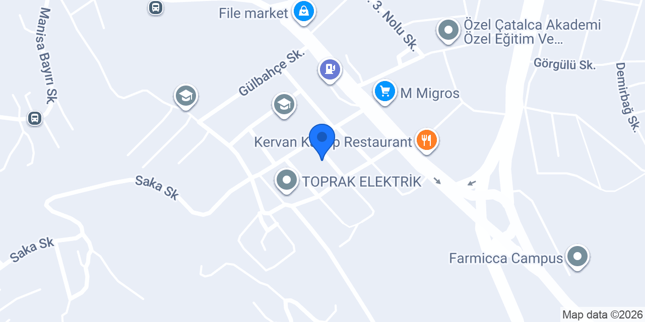 Çatalca Klima Kombi Servisi konumu