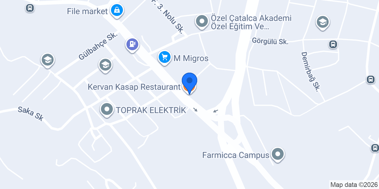 Kervan Kasap Restaurant konumu