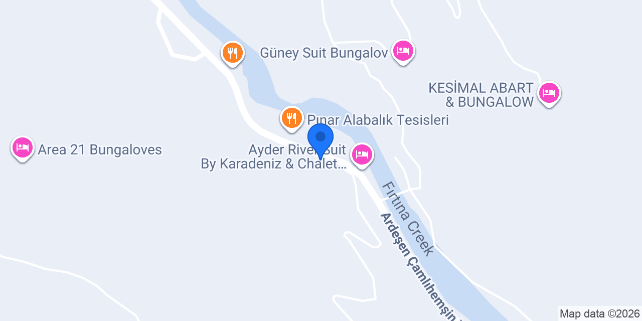Pınar otel & Bungalov konumu
