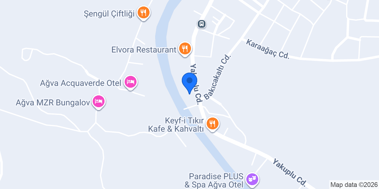 Ağva Gizli Bahçe Restaurant konumu