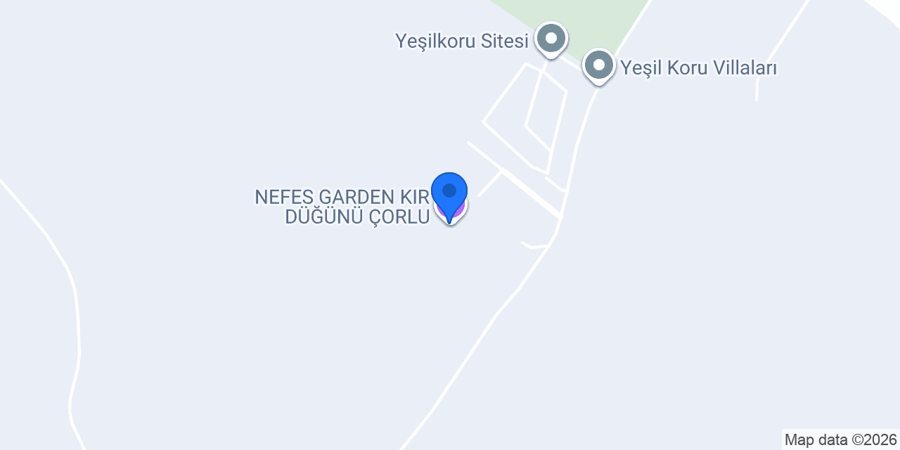 NEFES GARDEN KIR DÜĞÜNÜ ÇORLU konumu