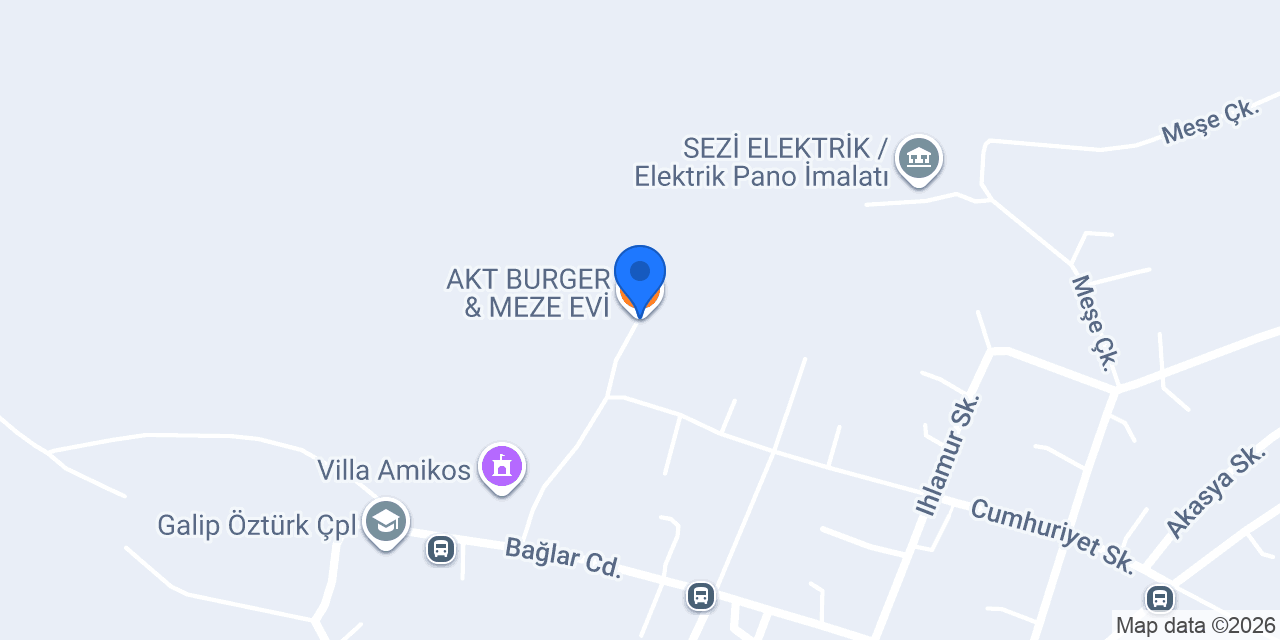 AKT BURGER & MEZE EVİ konumu