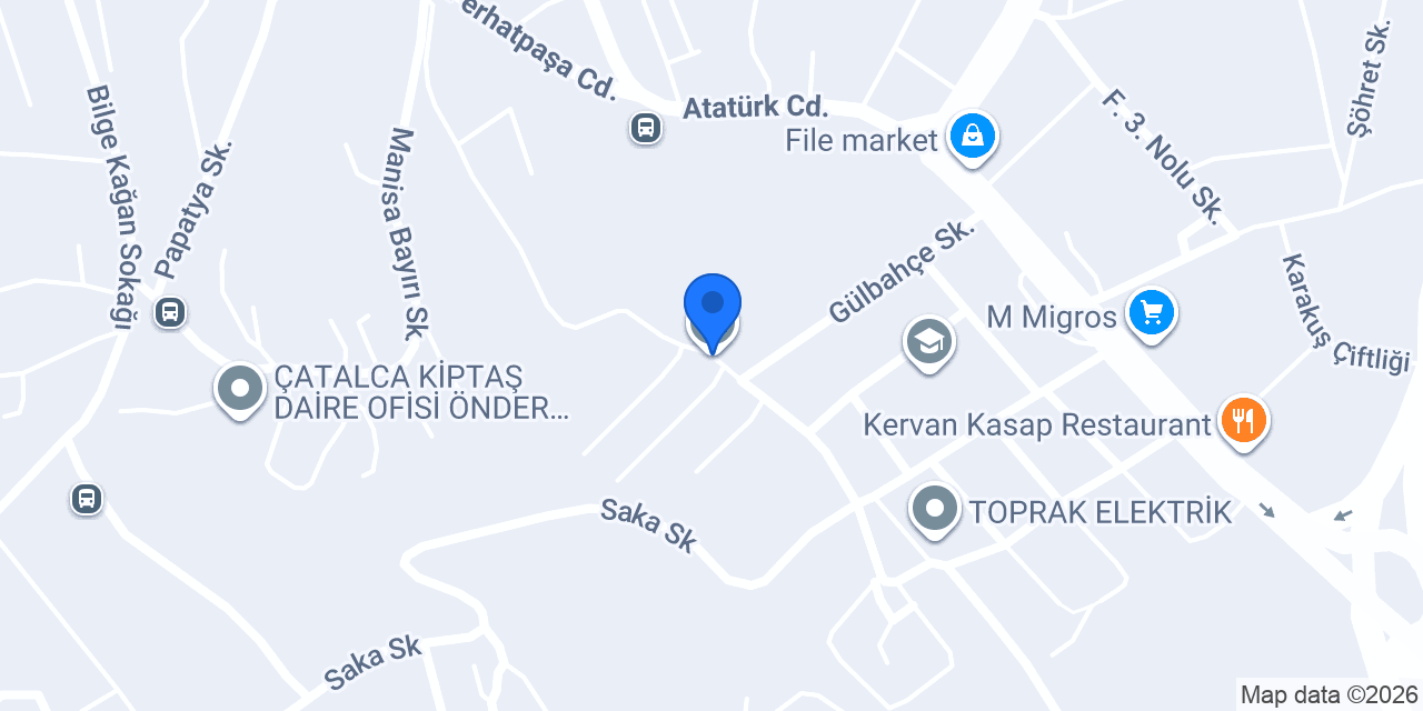 ÇATALCA GÜLBAHÇE ÖĞRENCİ YURDU konumu