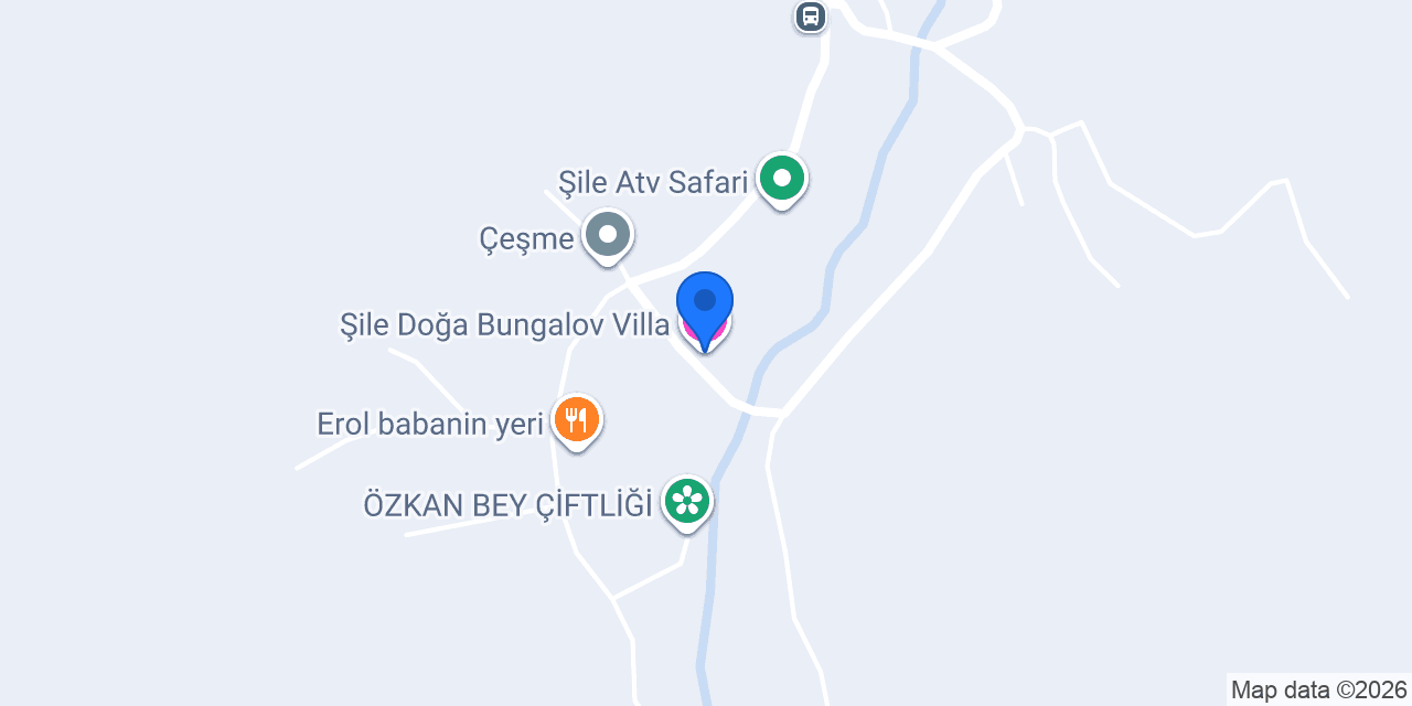 Şile Doğa Bungalov Villa konumu