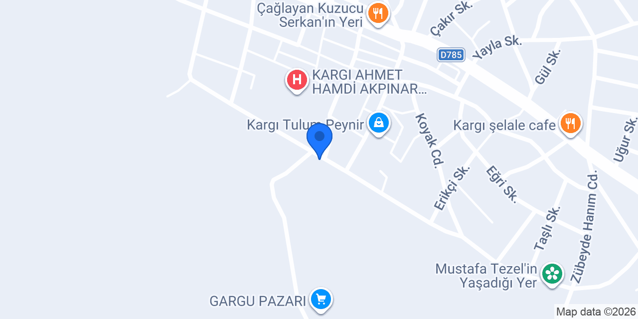 Köseller Çeltik Fabrıkası konumu
