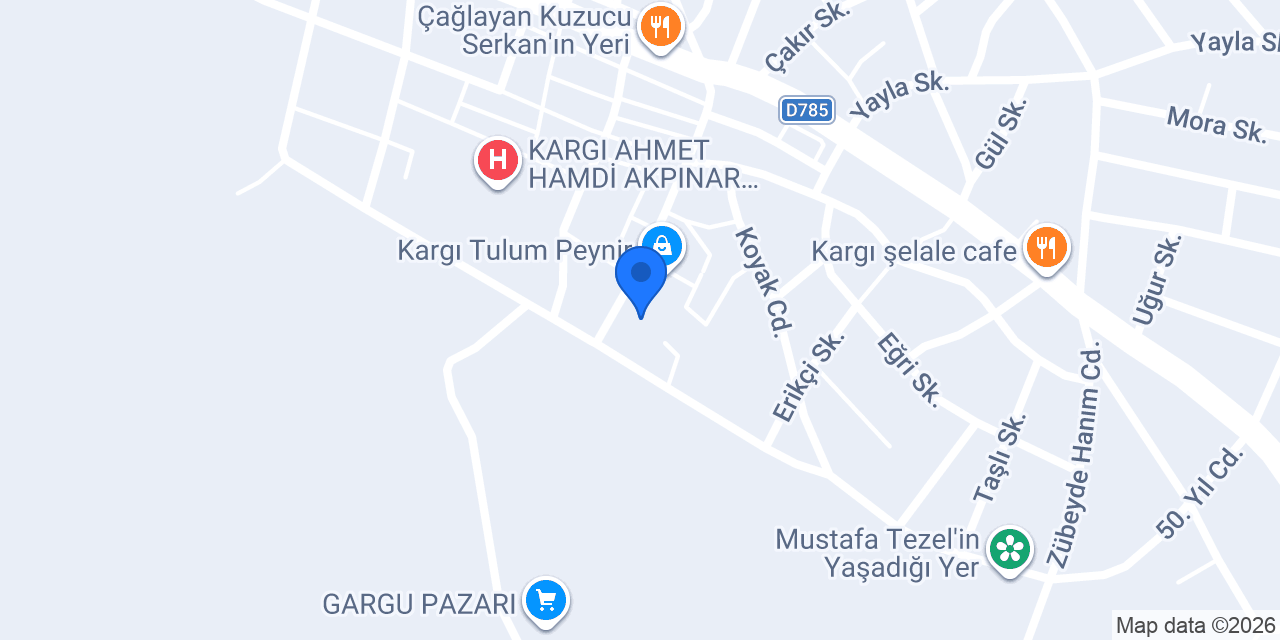 Kargı Şehit Suat Yaşar İlçe Halk Kütüphanesi konumu