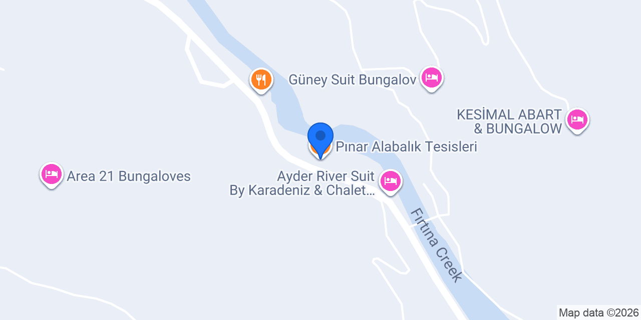 Pınar Alabalık Tesisleri konumu