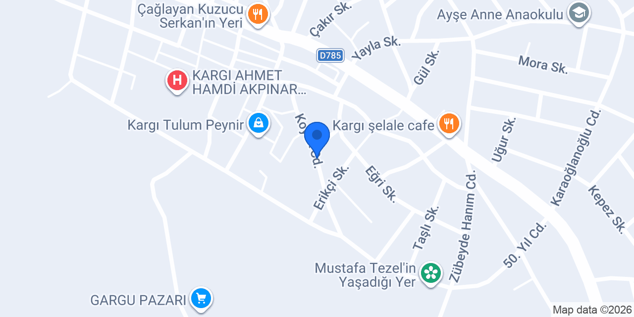 Yöresel Pazarcım konumu