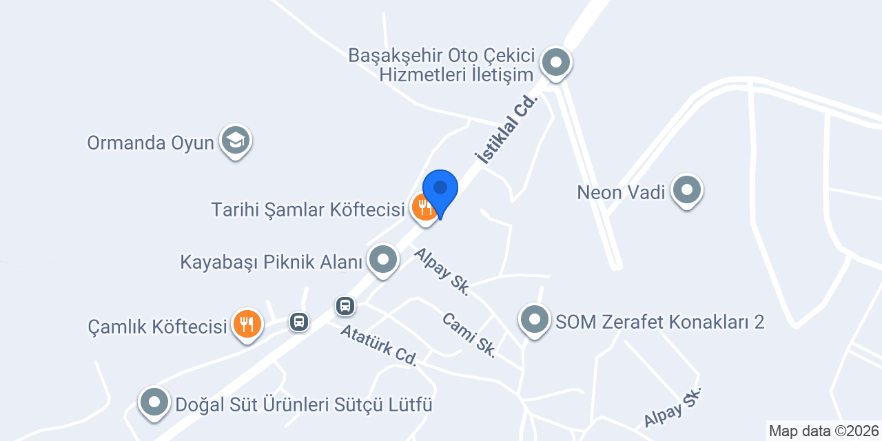 Şeker Palet konumu