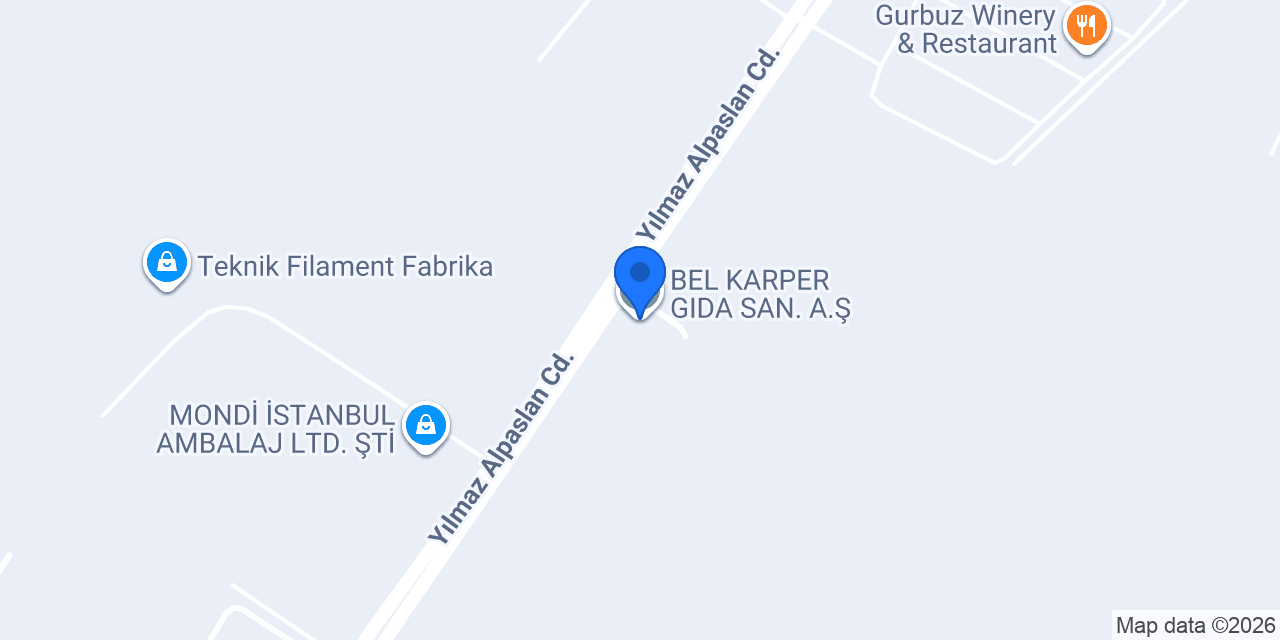 BEL KARPER GIDA SAN. A.Ş. konumu