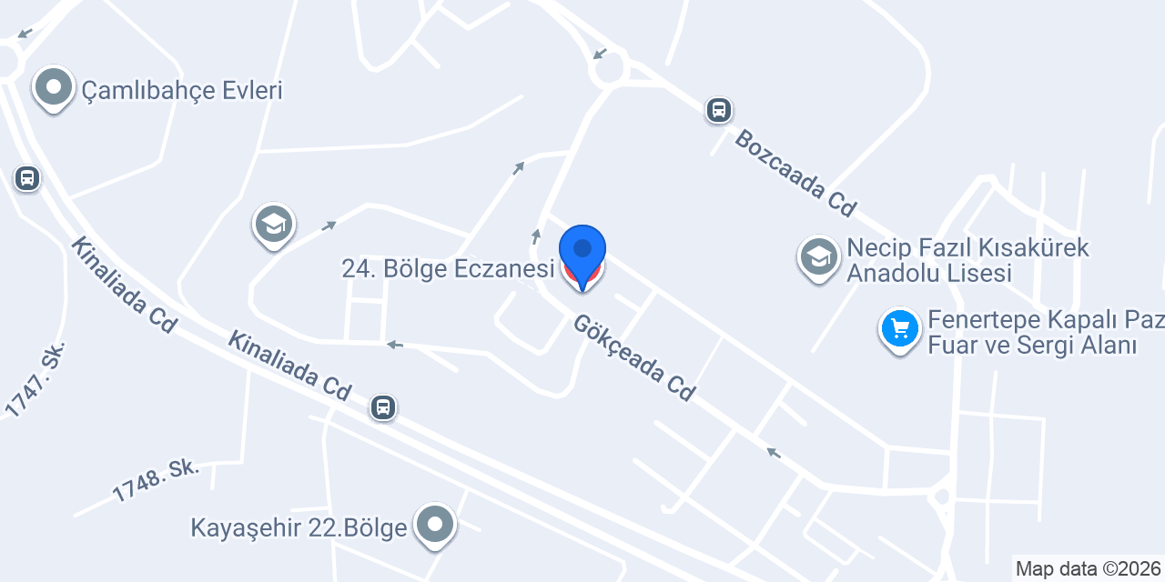 24. Bölge Eczanesi konumu