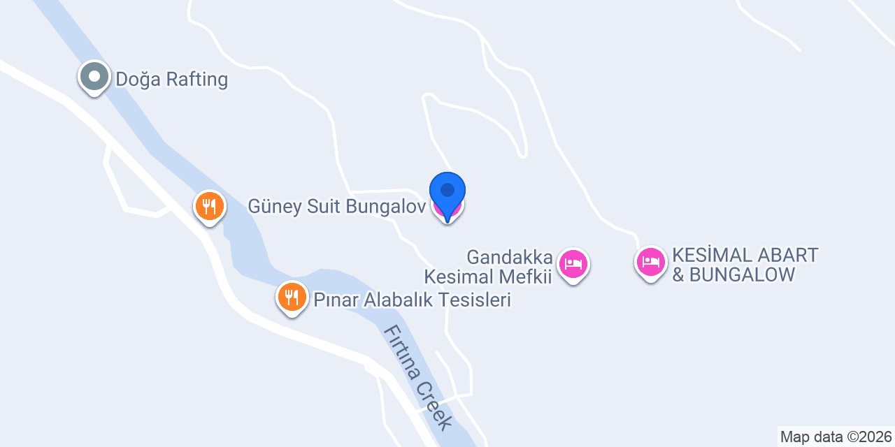 Güney Suit Bungalov konumu