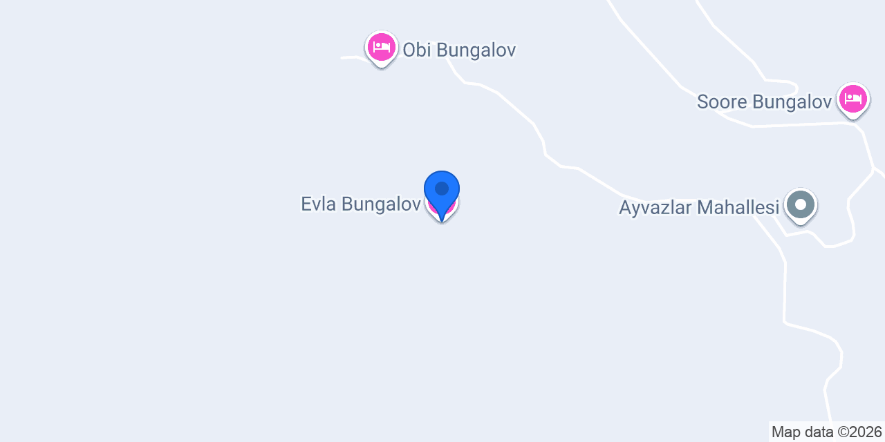 Evla Bungalov konumu