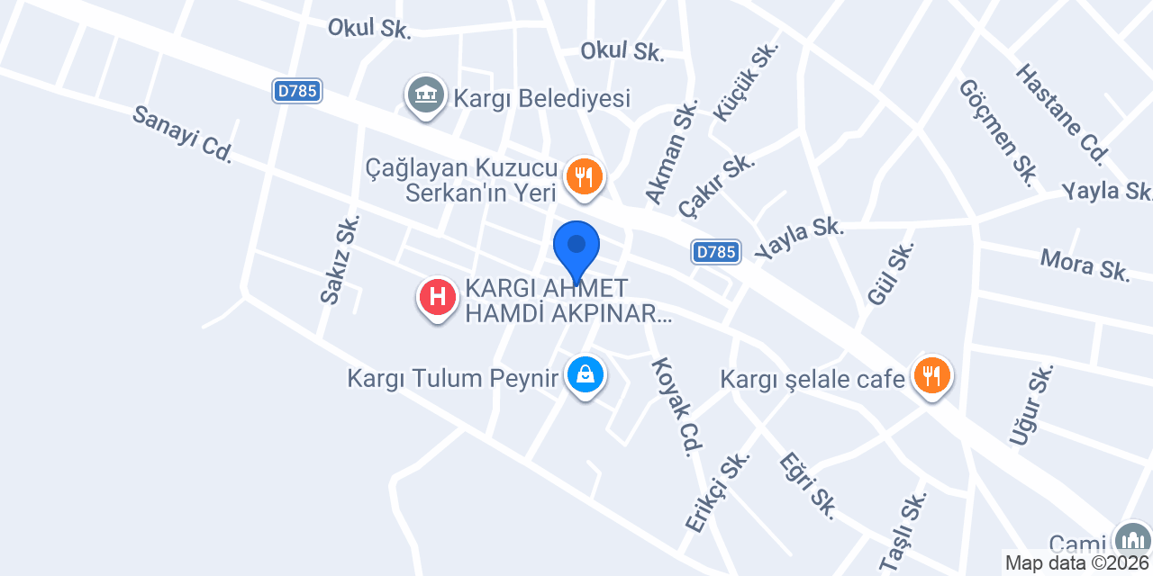 Çelik Süpermarket konumu