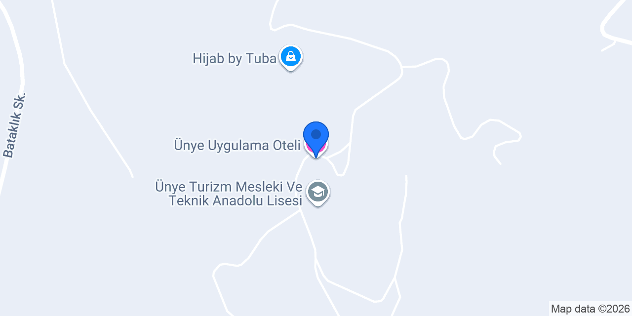 Ünye Uygulama Oteli konumu