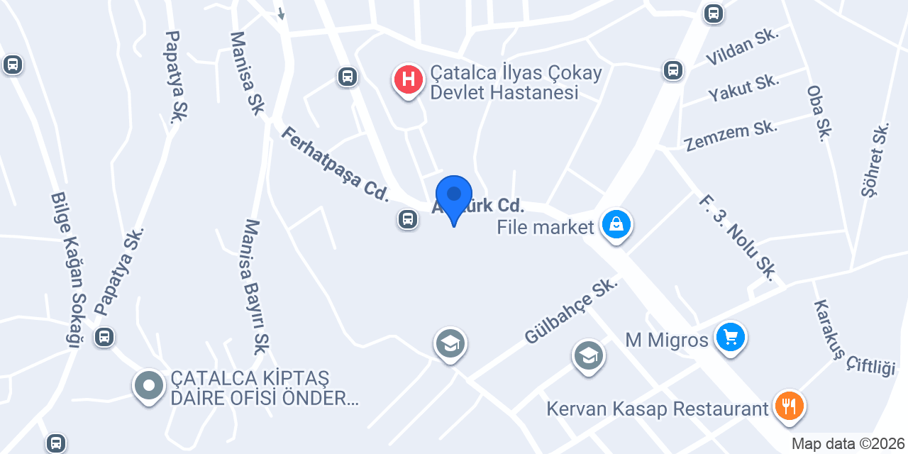 Çatalca Un Sanayi A.ş. konumu