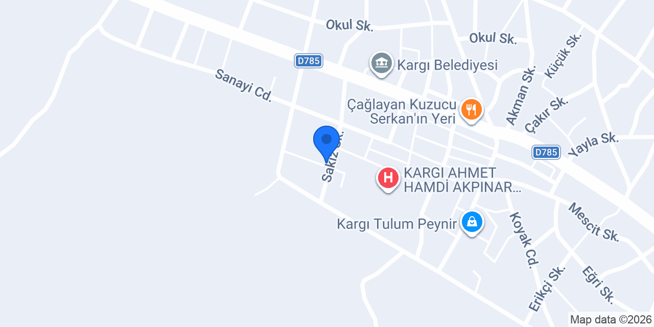 Kargı Aile Sağlığı Merkezi konumu