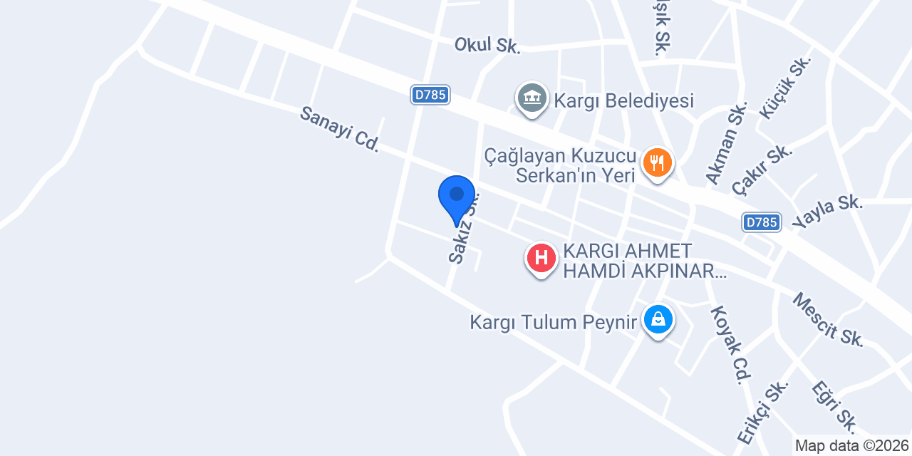 Kargı Adliyesi konumu