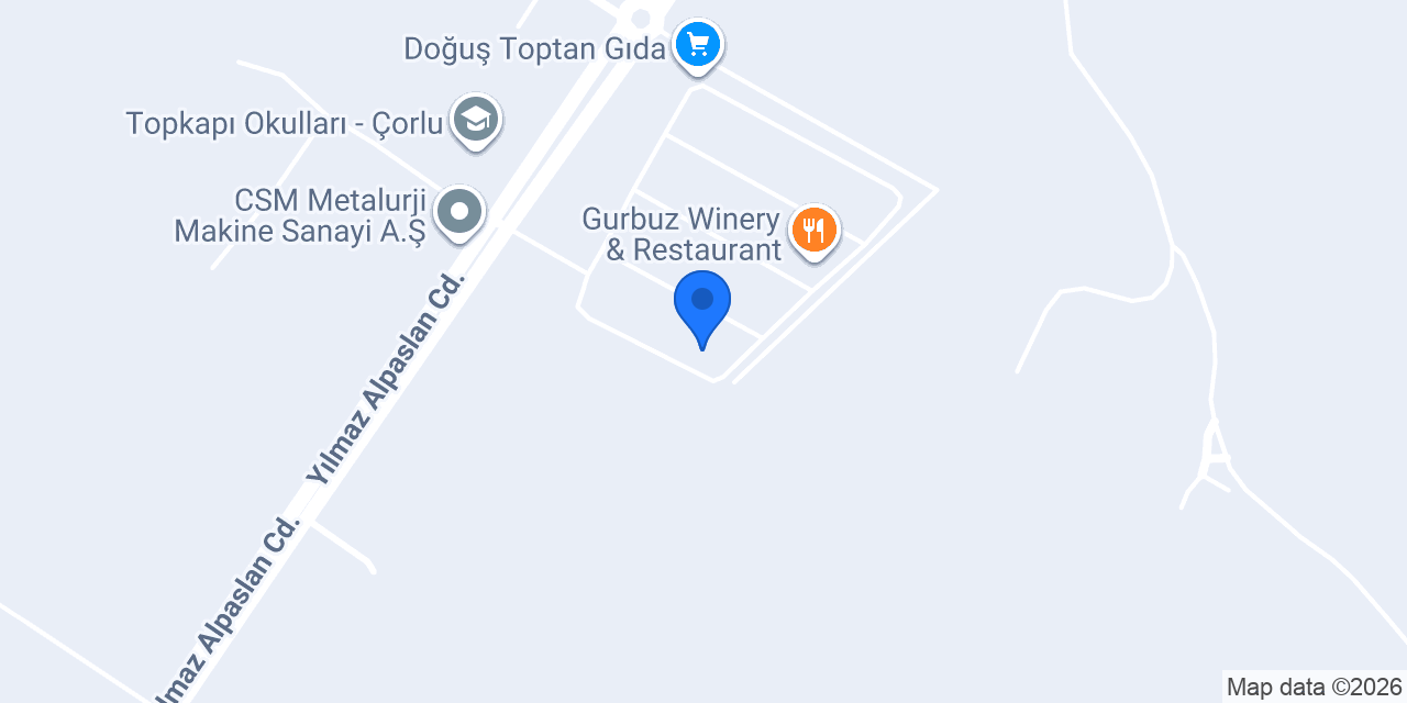ALİOĞLU CATERING ÇORLU konumu