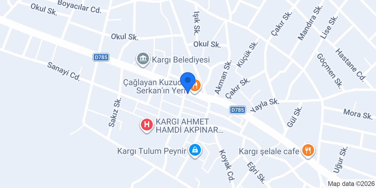 Kargı MiCan Pastanesi konumu