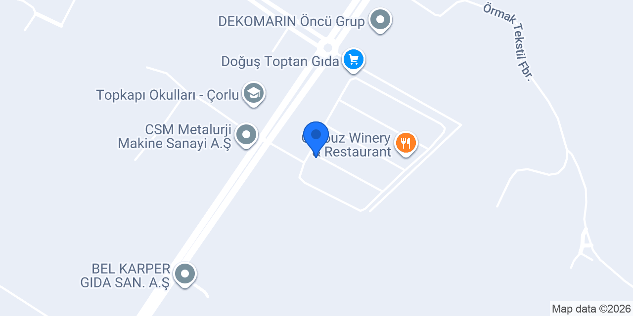 Uludağ İçecek Trakya Dağıtım Merkezi konumu